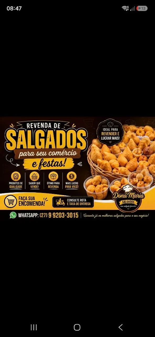 Salgado de festa 