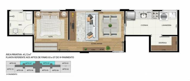 Apartamento 2 qts 50m2 * com desconto na entrada
