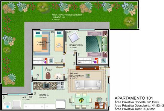 Apartamento à venda com 2 dormitórios em Jardim palmital, Colombo cod:AP216 - Foto 8