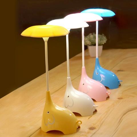 Luminária De Mesa USB Em formato de Elefante Touch Led - Foto 4
