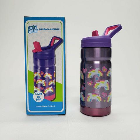 Garrafa Infantil Unicórnio 435 ml Cool Gear importado EUA - Foto 2