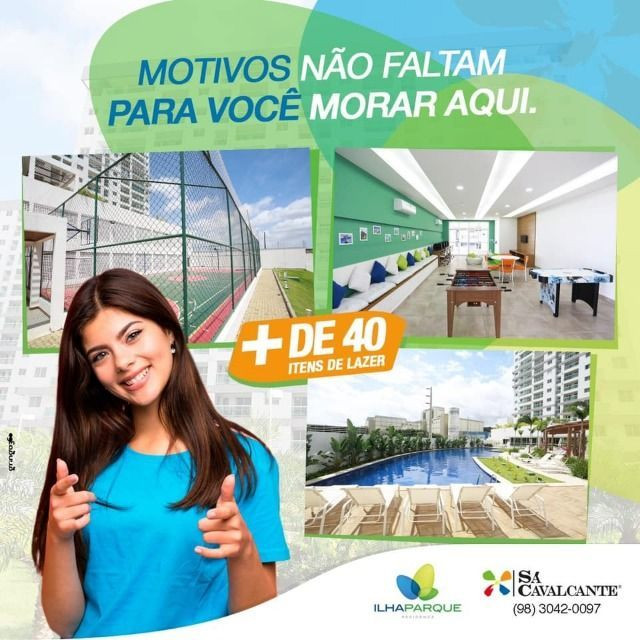 Lazer-Conforto e Segurança - Ilha Parque / aptos c/ 2 ou 3 qtos - ITBI e Cartório Grátis - Foto 2