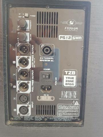 Kit caixas Ativas 700w JBL + Sub Frahm - Foto 3