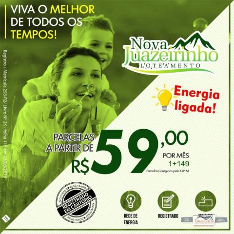Terreno à venda, 160 m² por parcelas a partir de R$ 59,00 por mês - Loteamento Nova Juazei - Foto 3