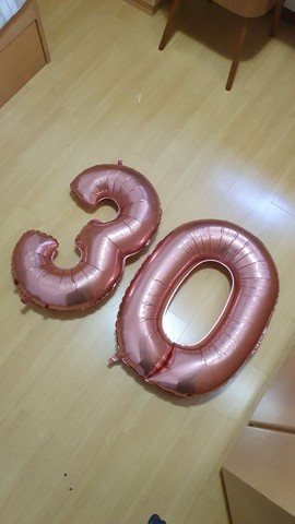 Balão de aniversário - número 30