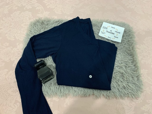 Blusa fina segunda pele 