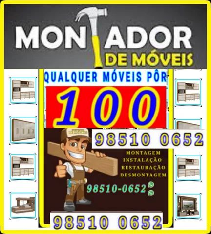 MONTADOR DE MÓVEIS (100 reais qualquer Móveis)