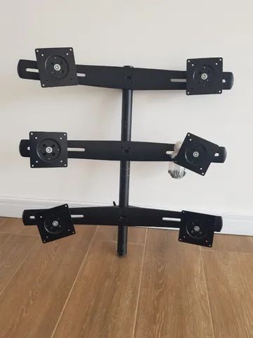 Suporte para 6 monitores furação universal