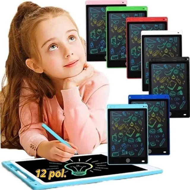 Lousa Mágica Eletrônica 12 Polegadas Colorida Infantil Portátil Com Caneta - Foto 2