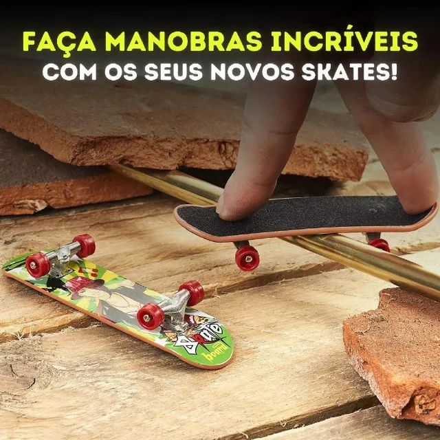 Skate De Dedo Brinquedo Infantil Estilo Tech Deck Shape Roda