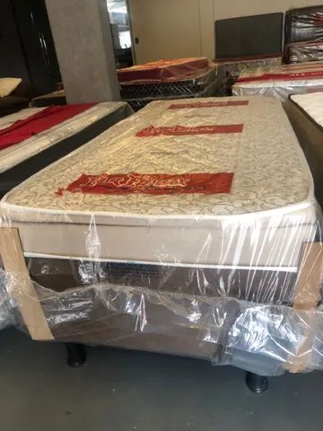 CAMA BOX DE SOLTEIRO NOVA 