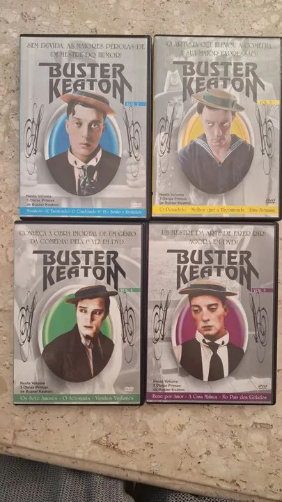 DVD Coleção Buster Keaton - 4 Volumes - Obras Primas do Cinema Mudo