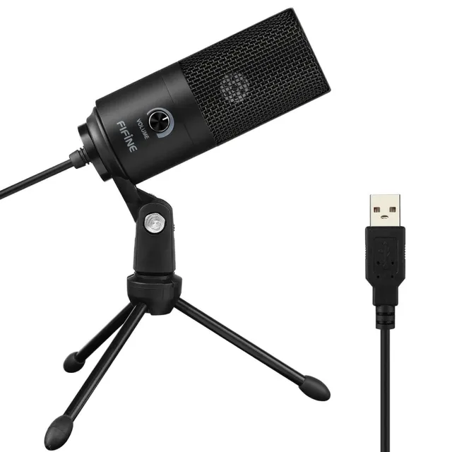 [Novo]  Microfone Profissional Condensador USB de mesa para PC Fifine K669B