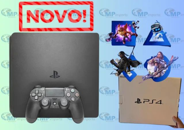 Loja MP Imports: Playstation 4 Slim 1 TB - Ps4 Slim Novo!! Garantia!! - Foto 3