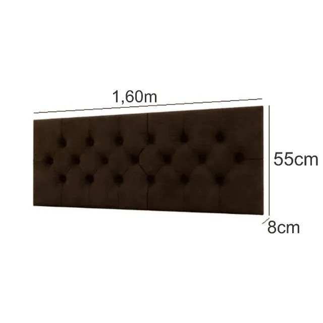 Cabeceira de Parede Queen 160x55cm Com LED e controle remoto - Entrego por +R$50 - Foto 6