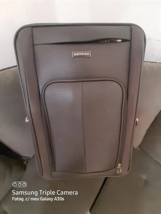 Mala de Viagem Grande com Rodas 360° Croco 4T - Preto