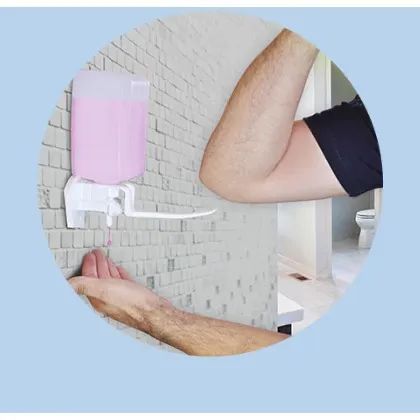 Saboneteira Eco Pump com Capacidade 1L - BRALIMPIA-ECOPMP