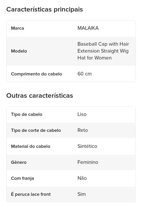 Peruca sintética preta - Foto 5