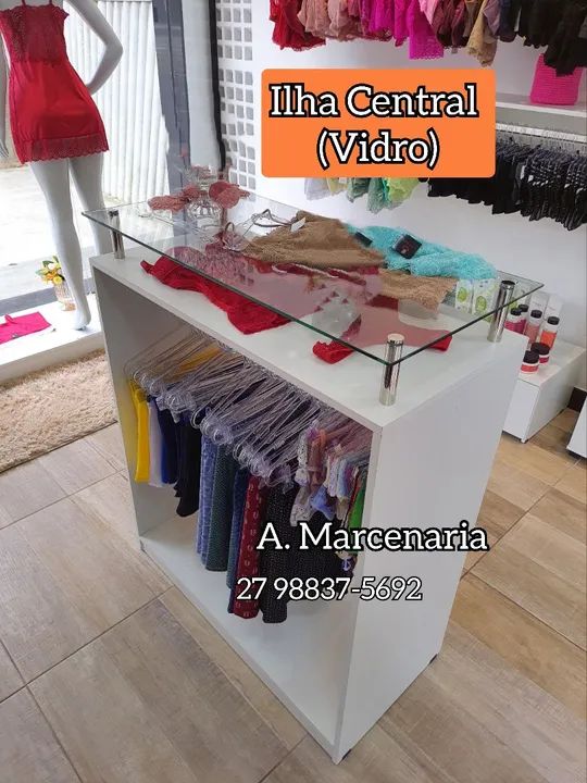 Ilha Central (mdf e vidro) - Foto 3