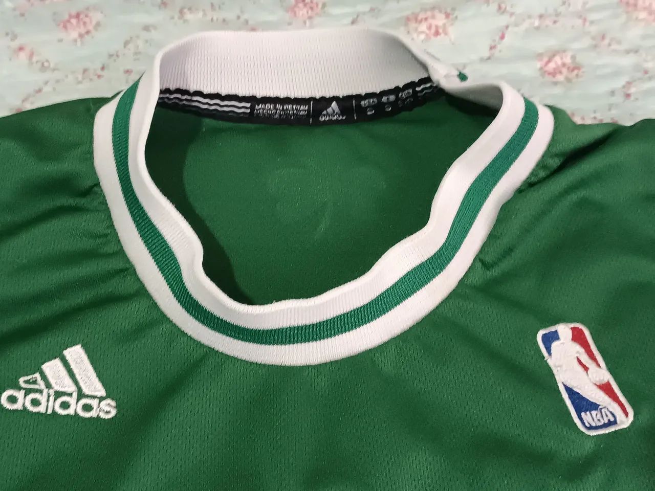 Camiseta Boston Celtics Adidas - Tamanho P - Verde - Foto 5