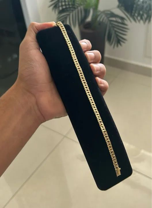 Pulseira Grumet Oca ouro 18k nova 21cm - Foto 2