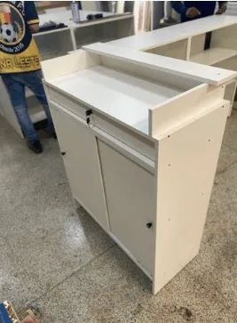 Balcão Caixa com Portas 100% MDF