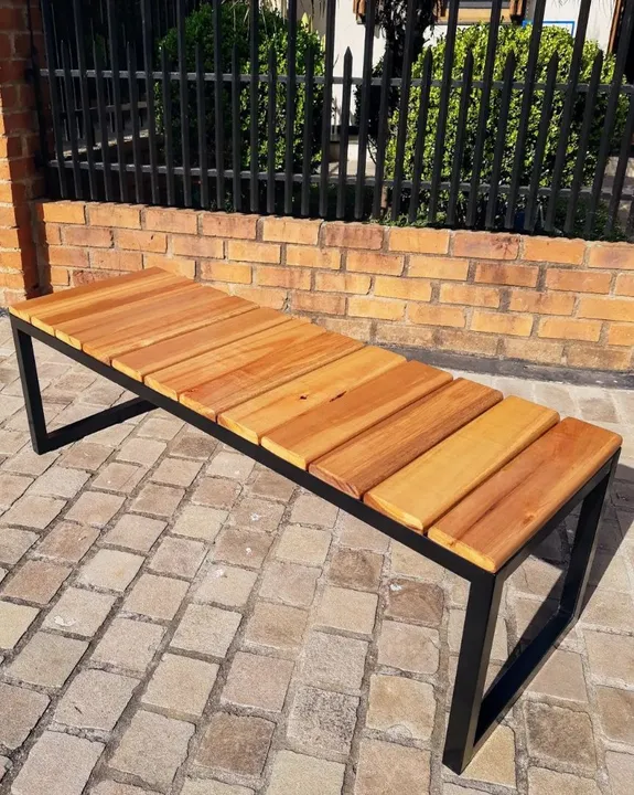 Promo Sem juros |Banco Industrial 120x40x38 Madeira Pinus Decoração Mesa casa