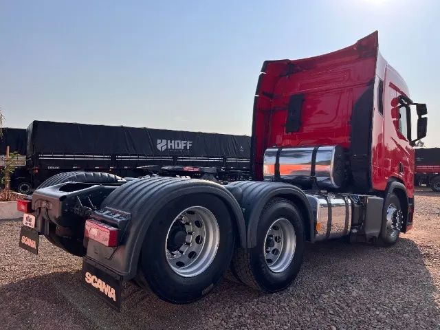 Scania R 450 A6X2 2021 Seminovo Completo Revisado Único Dono Baixo Km Vermelho - Foto 3