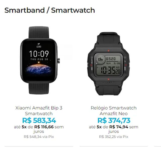 Descubra a Inovação com Amazfit: O Smartwatch da Xiaomi em Até 8x Sem Juros