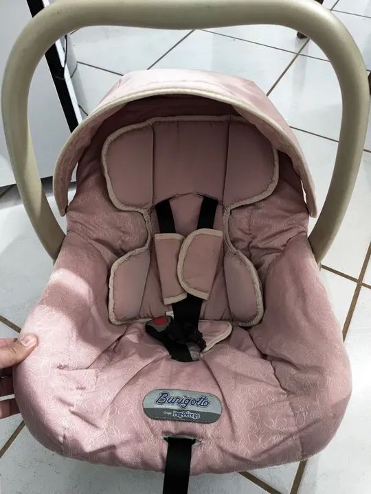 Bebê conforto burigotto ROSA Super conservado - Foto 2