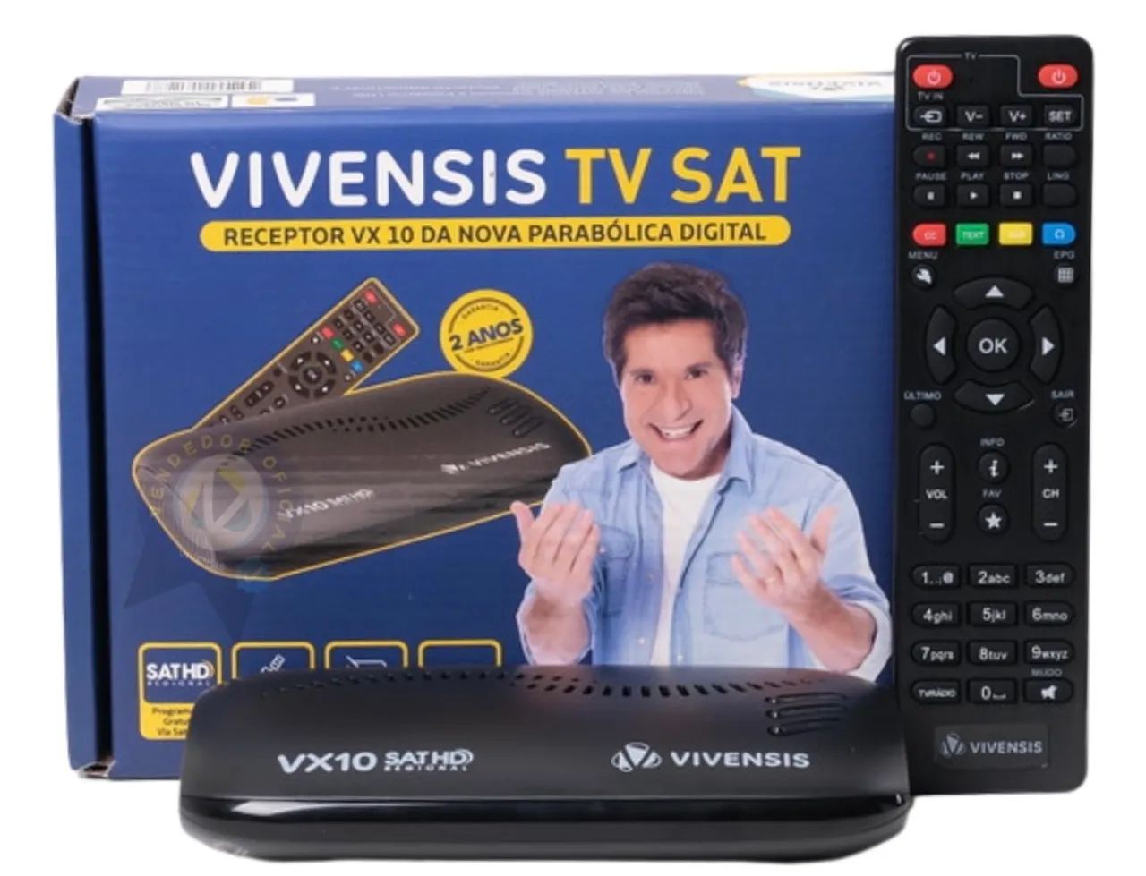 Receptor de Satélite Vivensis VX10 HD - Novo