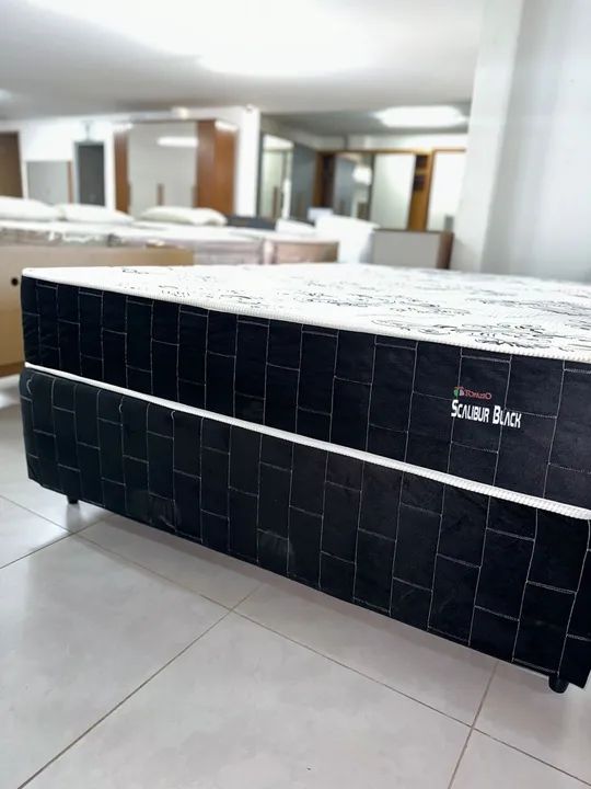Cama Box Topázio Black Casal Padrão  - Foto 2