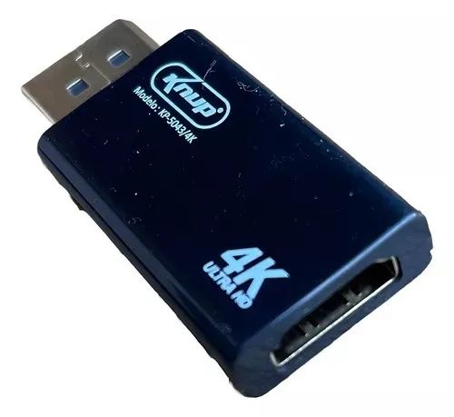Adaptador Displayport P/ Hdmi Hdtv 4k Knup Kp-5043/4k Loja Coimbra Computadores Entregamos - Foto 4