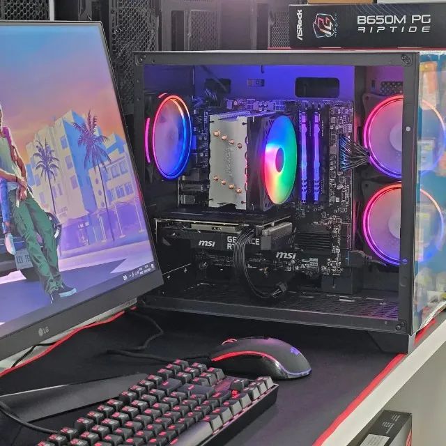 PC Gamer + Monitor 24pl Ryzen 5 5500 Rx 580 8gb  - Foto 6