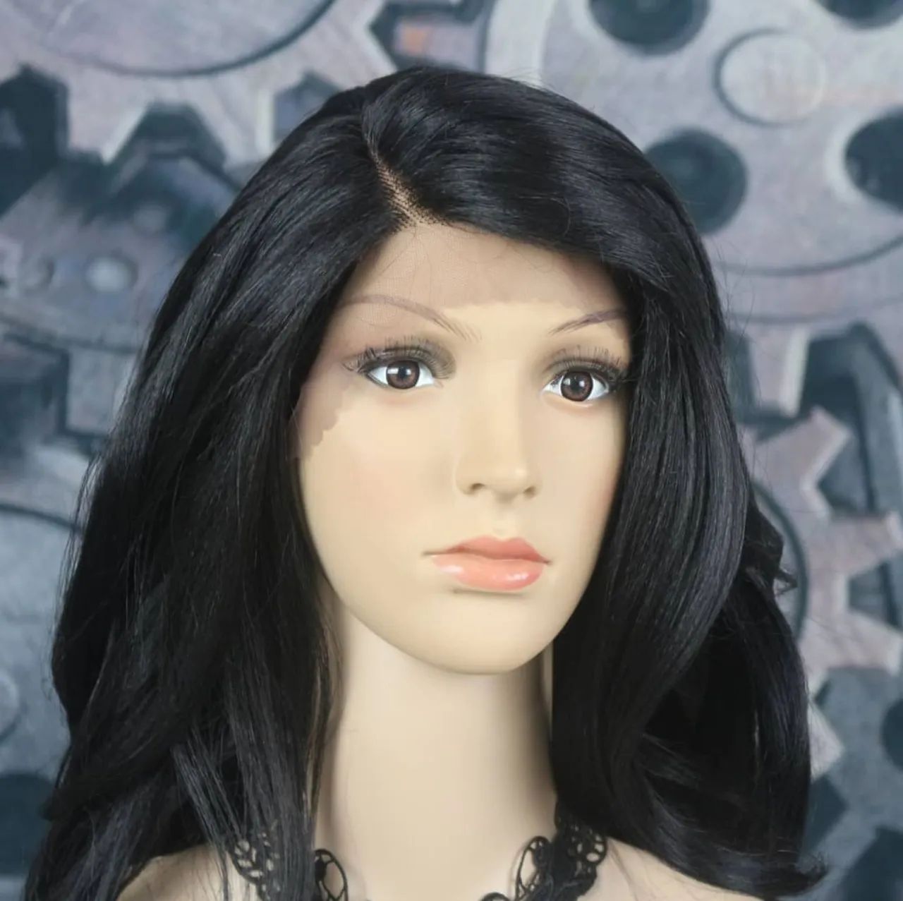 Peruca Lace Front Preta 1B - Foto 5