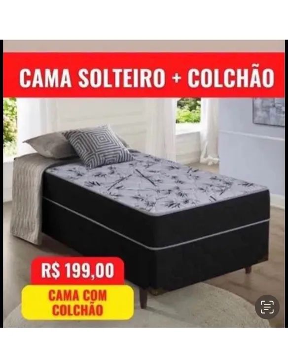 CAMA BOX SOLTEIRO APENAS 199$ 