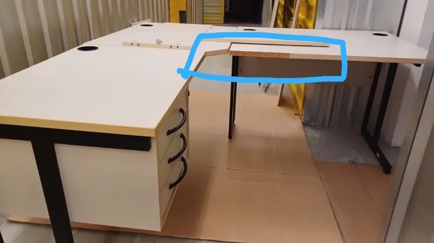 Mesa Grande em L* Giroflex - Foto 5