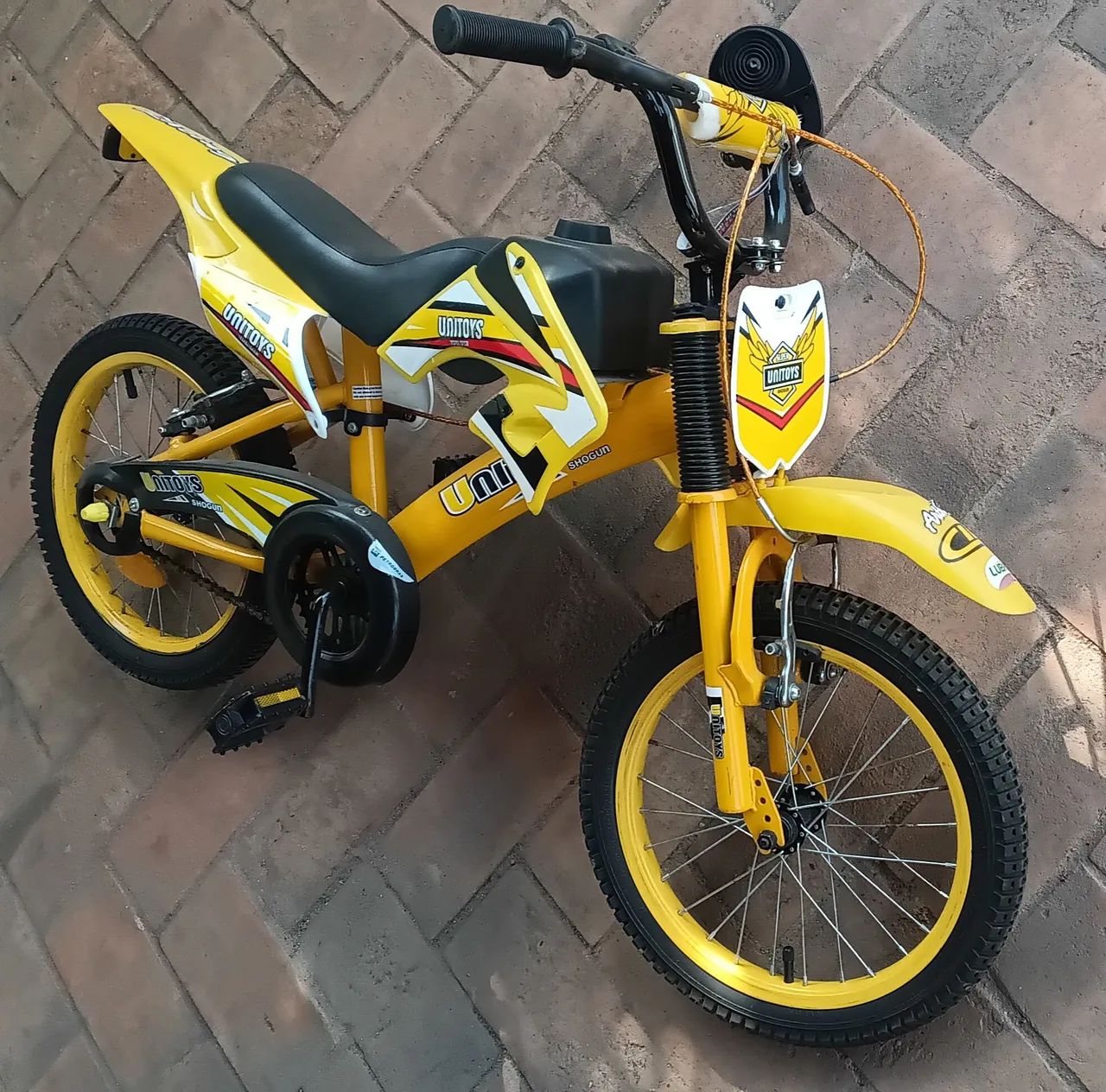 Aro 16 Bici Moto Infantil Bicicleta Unitoys Moto ABAIXEI Bicicleta