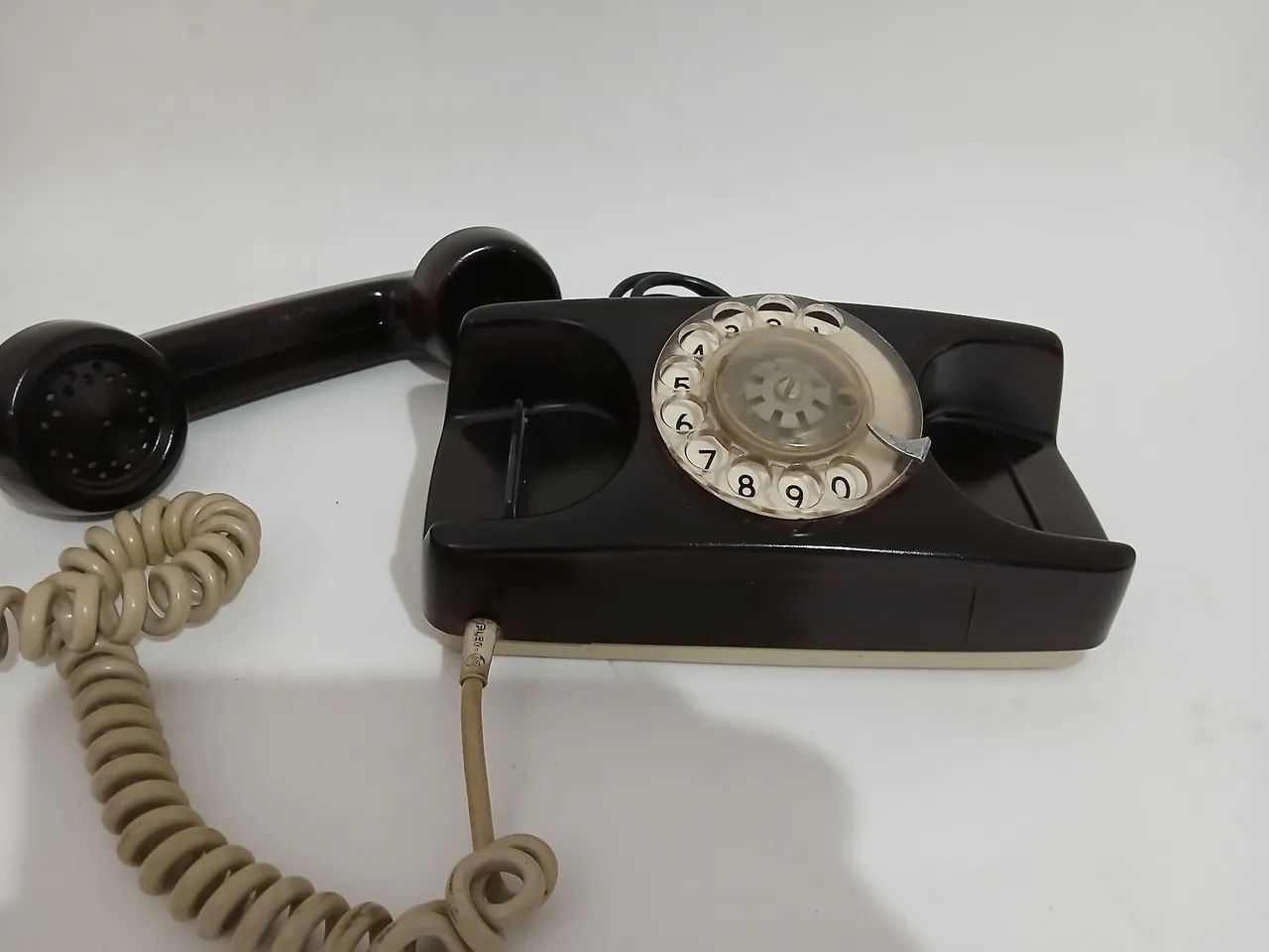 Telefone de Mesa disco  Repaginado na cor café  - Foto 3