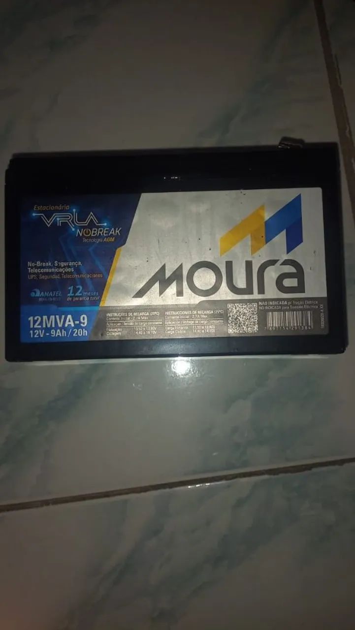 Bateria Moura zero MVA-9 12V-9Ah/20h