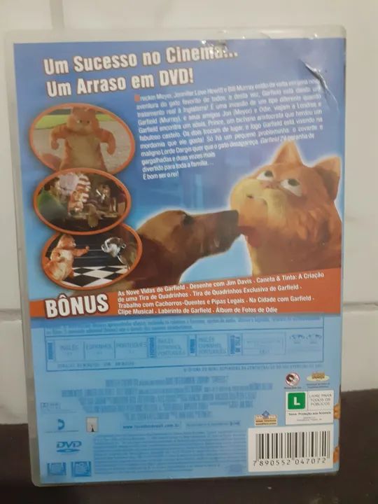 DVD'S GARFIELD O FILME - 1 E 2 - Foto 3