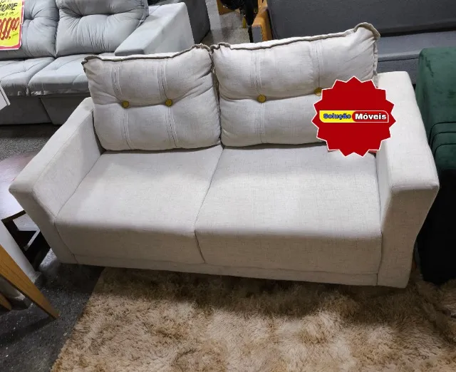 Sofá em Linho 1,70m (ENTREGAMOS EM ATÉ 24h)
