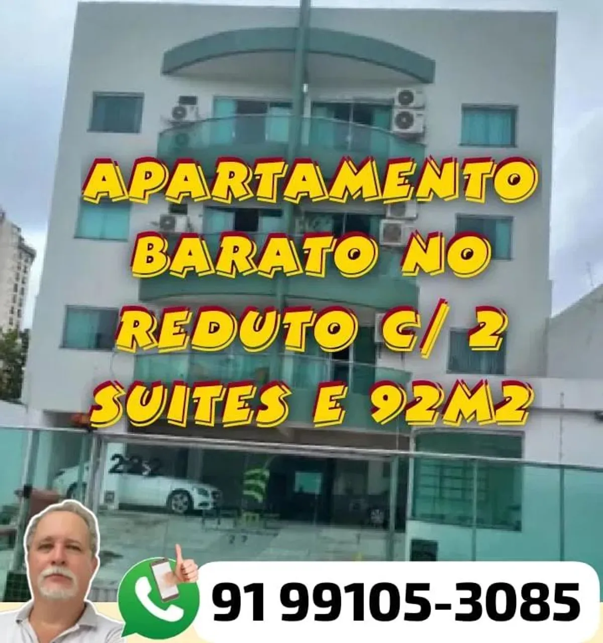 Apartamento para venda com 92m² com 2 suítes em Reduto - Belém - PA