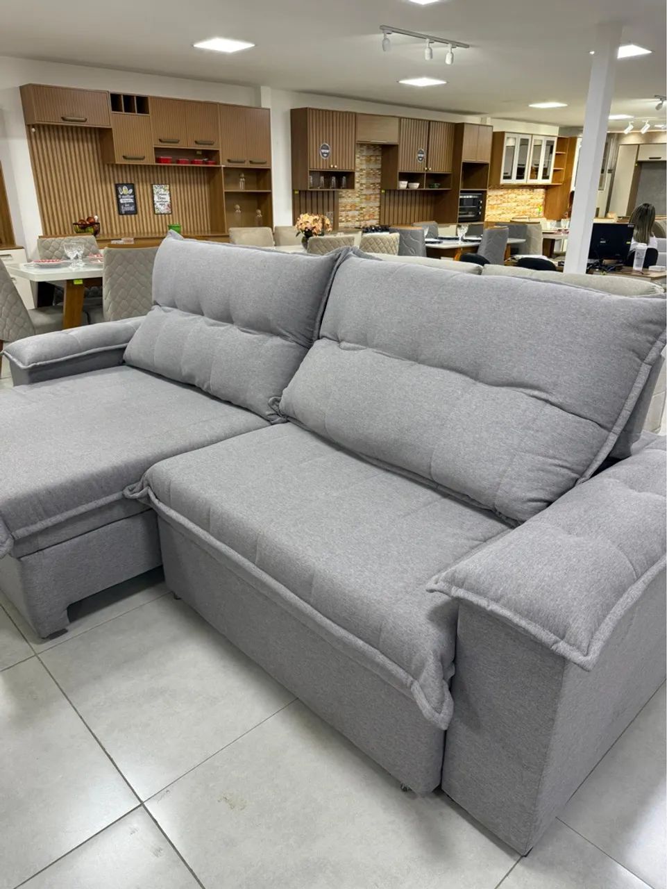 Sofá retrátil e reclinável tristan 2.90