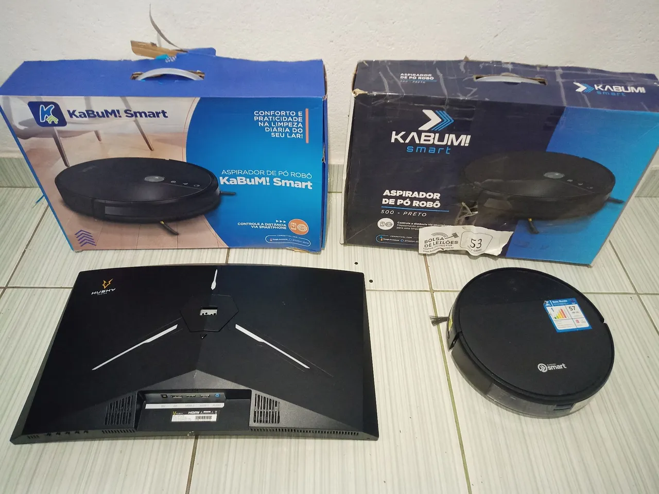 Combo: 3 Robô Aspirador KaBuM! Smart - 1 monitor game Husky LEIA O ANÚNCIO