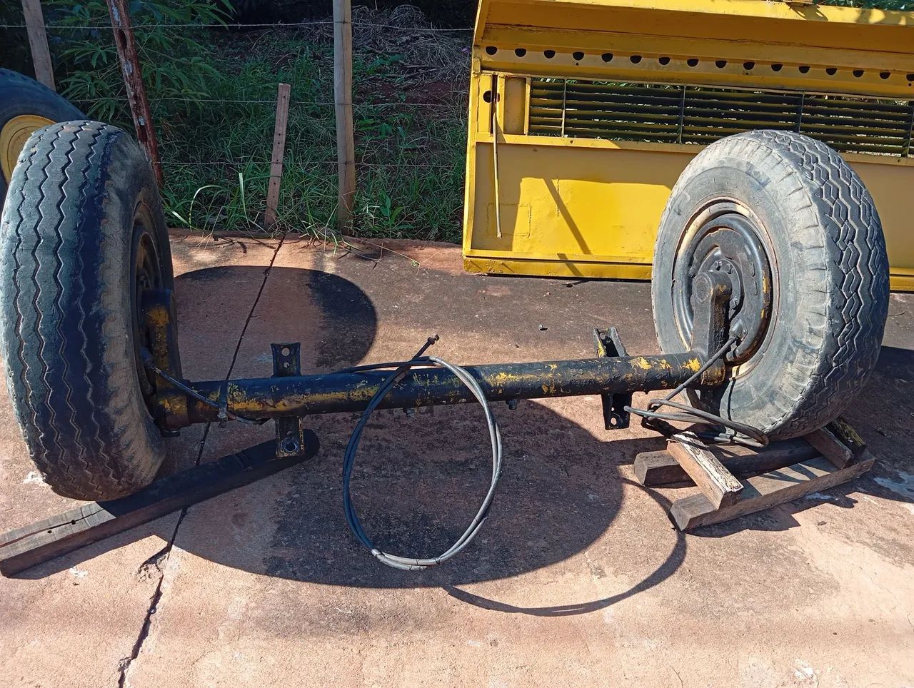 Eixo completo para fazer carreta agrícola . - Foto 2