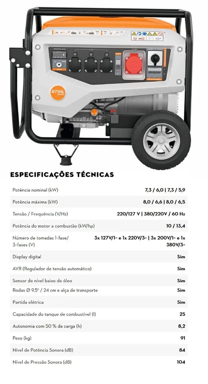 GERADORES STIHL GR 40 / GR 60 / GR 80 - Foto 4