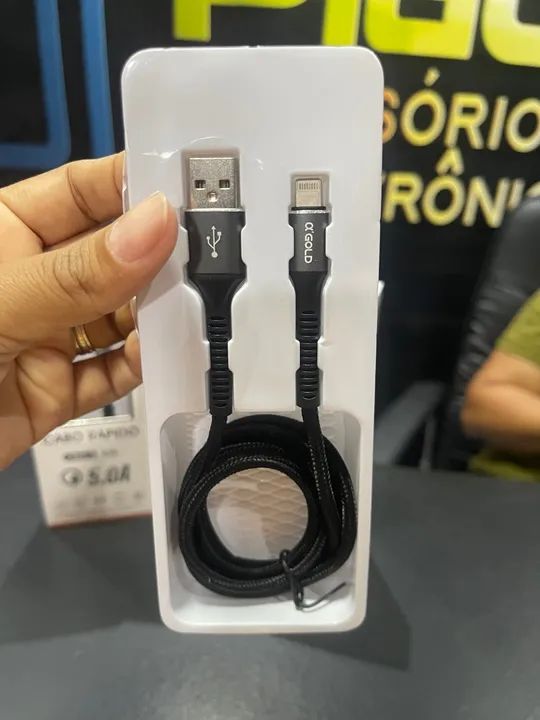 CABO Turbo 1M 5.0 SILICONE IPHONE AGOLD ORIGINAL  - Foto 2