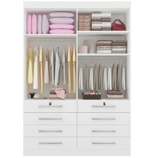 Guarda-Roupa Mônaco 4 portas e 8 gavetas l433 - Foto 2