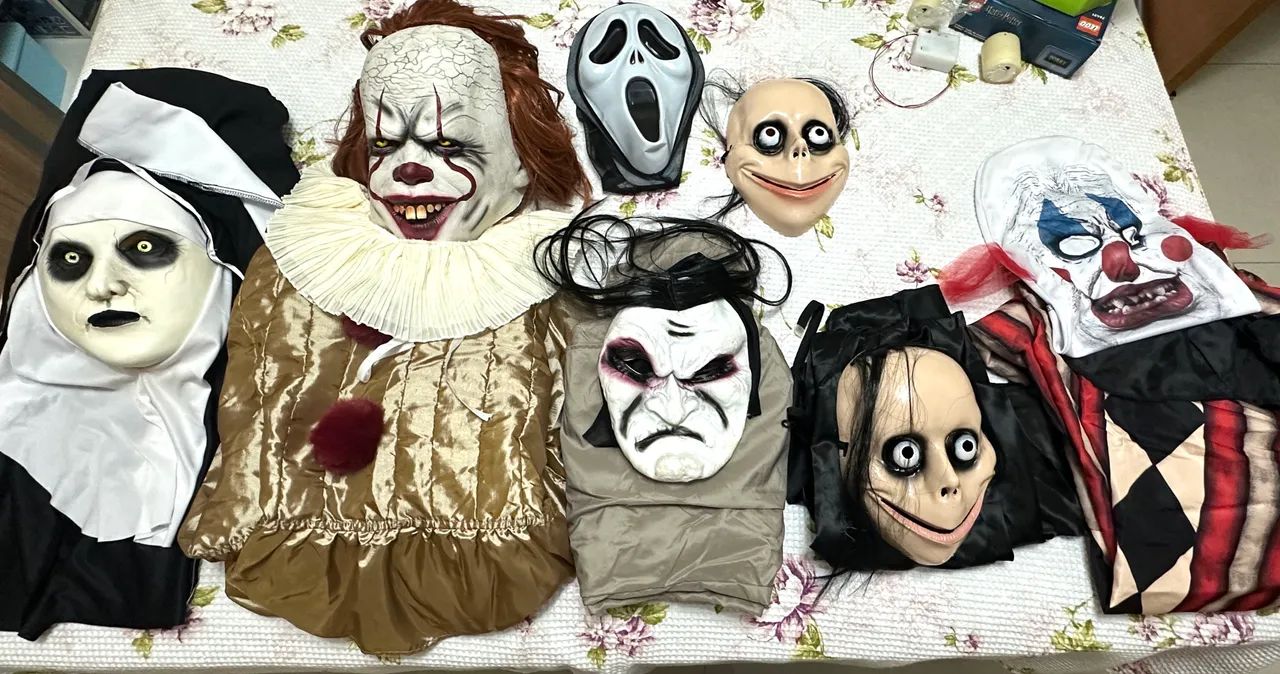 Halloween fantasias decoração 